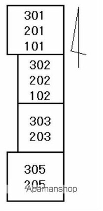メゾンムーラン[2DK/43.75m2]の配置図