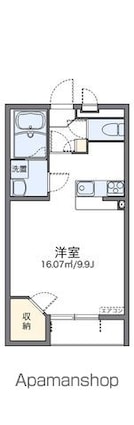 レオネクストデルフィⅡ[1K/31.05m2]の間取図