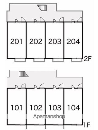 レオパレス薫峰[1K/20.28m2]の配置図