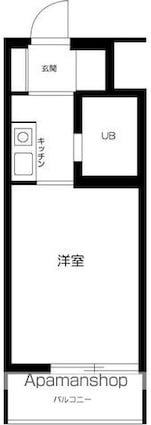 ＴＯＰ生麦第１[1R/15.77m2]の間取図