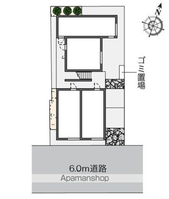 クレイノＫＭメゾン[1K/20.15m2]の配置図