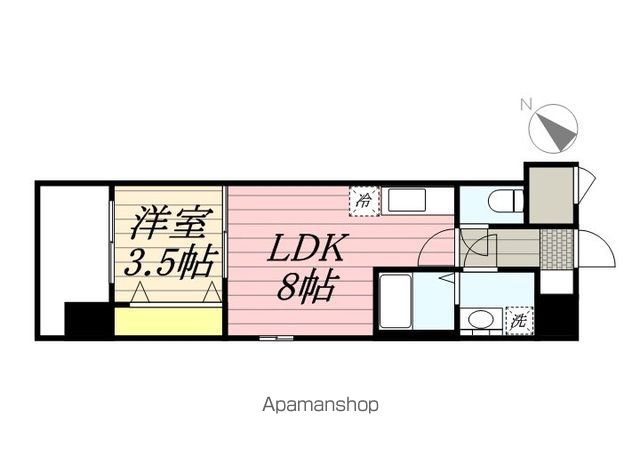 【ＭＯＤＥＲＮ　ＰＡＬＡＺＺＯ　天神北Ⅱの間取り】