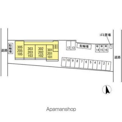 ロード８８　ミヨシ[1LDK/46.75m2]の配置図