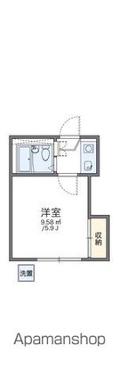 レオパレス新高円寺[1K/15.51m2]の間取図