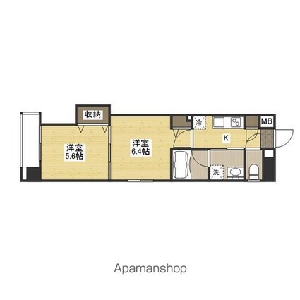 Ｇｒａｃｅ　Ｈｉｌｌｓ[2K/35.3m2]の間取図