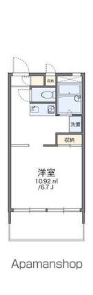 レオパレスフラワー[1K/23.18m2]の間取図