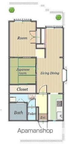 【世田谷区砧のマンションの間取り】