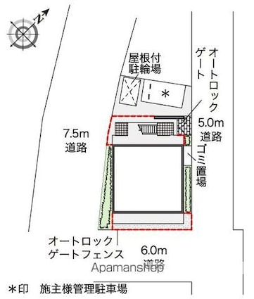 レオパレスＴａｋｅｓ　１[1K/20.81m2]の配置図