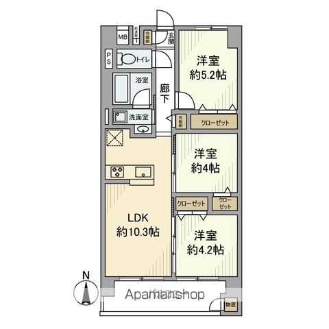 【東建柏木マンションの間取り】