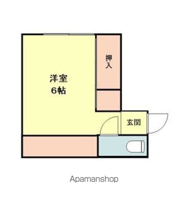 和歌山県和歌山市新和歌浦[1R/16m2]の間取図