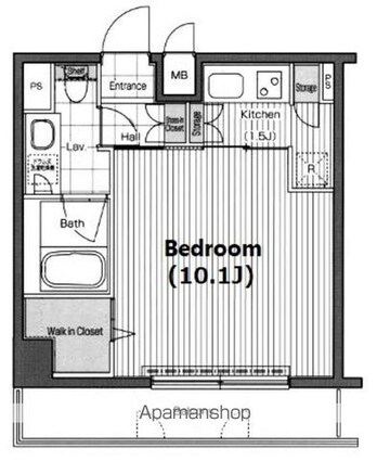 グランド・ガーラ三田[1K/33.06m2]の間取図