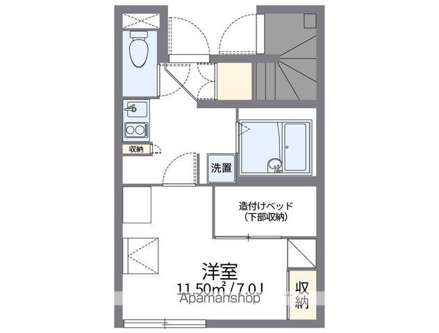 レオパレスのぼり川の間取り写真