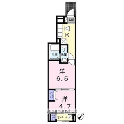 ゴールデン　ブラウン[2K/35.99m2]の間取図