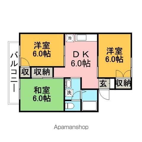 【パールハイツ鏑木４０の間取り】