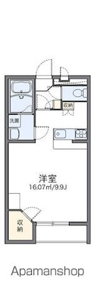 レオパレスルヴェーデュソレーユ[1K/31.05m2]の間取図