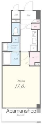 オズ　レーベル[1K/34.53m2]の間取図