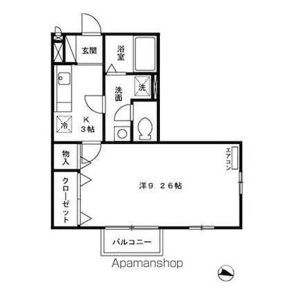 東京都練馬区桜台６丁目[1K/31.2m2]の間取図