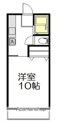 南阿佐谷レジデンス[1K/30m2]の間取図
