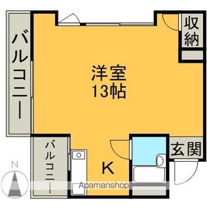 愛知県名古屋市中区千代田３丁目[1K/29.1m2]の間取図