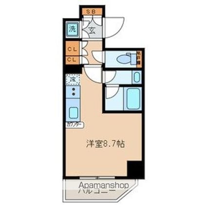 高円寺ＫＹテラス[1R/25.07m2]の間取図