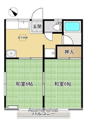 Ｋ＆ＲⅡ[2K/34.78m2]の間取図