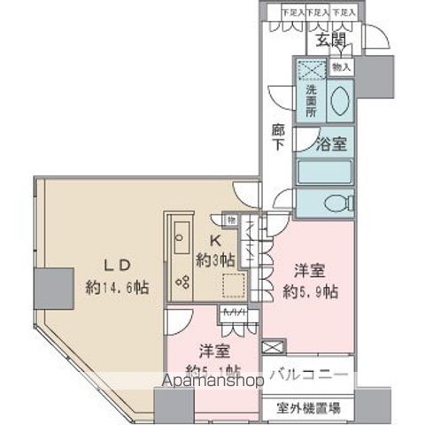 ウエストパークタワー池袋の間取り写真