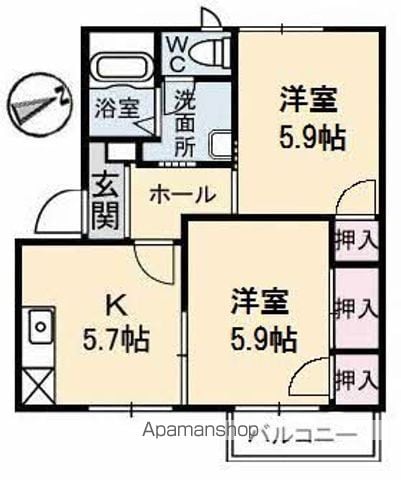 ラスティック21 B棟の間取り写真