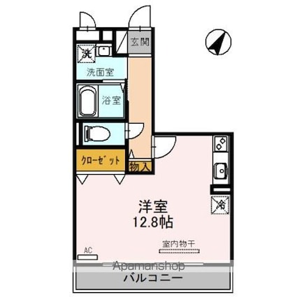 セジュールオッツ[1R/35.35m2]の間取図