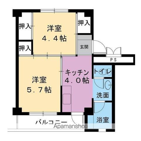 ビレッジハウス国本3号棟の間取り写真