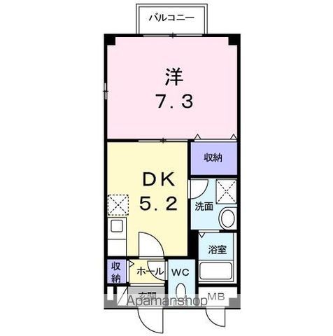 【シャン・ド・フルールⅡの間取り】