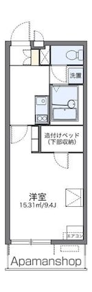 レオパレスアイエス[1K/26.08m2]の間取図