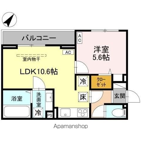 DーROOM大房PJ A棟の間取り写真