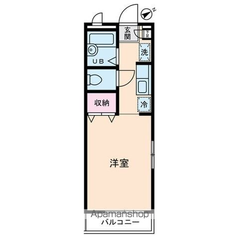 【北区赤羽西のアパートの間取り】