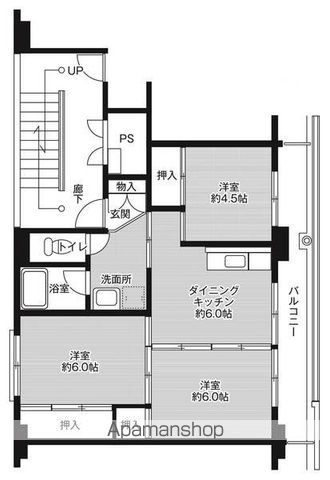 ビレッジハウス小浜3号棟の間取り写真
