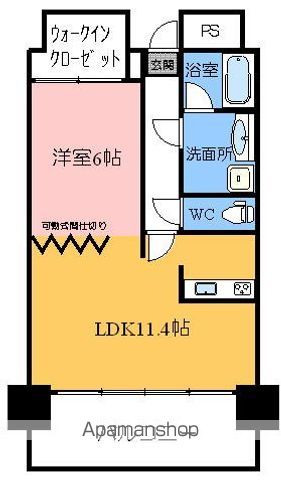 高松琴平電鉄長尾線 花園駅 徒歩4分 10階建 築24年の間取り写真