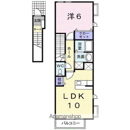 プロッシモ・ジョイ　Ⅲ[1LDK/42.37m2]の間取図