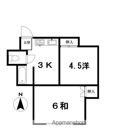 ハイツ寿の間取り写真