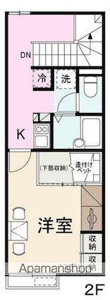 アヴニール元山[1K/28.15m2]の間取図
