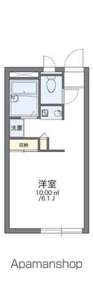 レオパレスフォンターナ[1K/20.28m2]の間取図