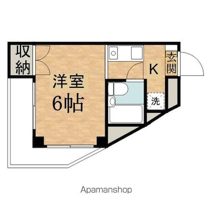 Ｕトピア高幡不動[1R/18.87m2]の間取図