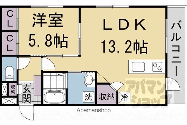 J’FORT嵯峨天龍寺の間取り写真