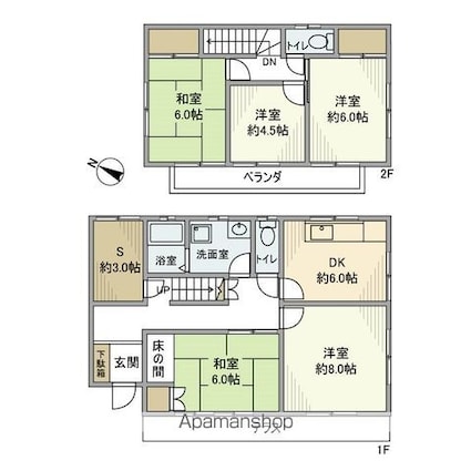北入曽戸建[5SDK/99.15m2]の間取図