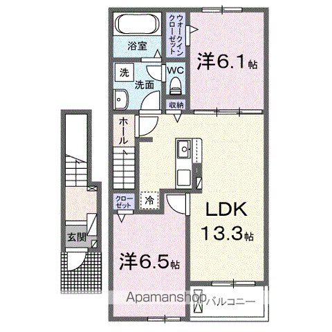 【サンリットⅢ　（和歌山市内原）の間取り】