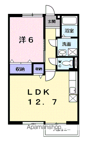 【岐阜市柳津町高桑のアパートの間取り】