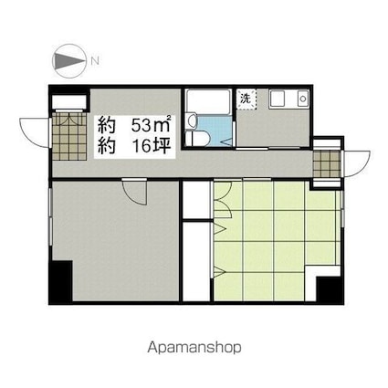サクラメントハイツ（テナント）[1R/53m2]の間取図