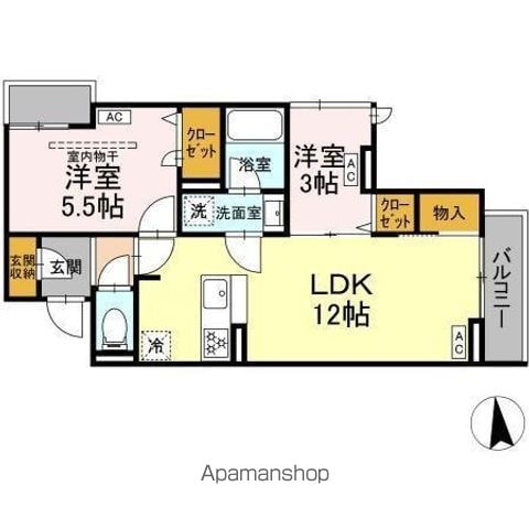 セレスティア東保木間IIの間取り写真