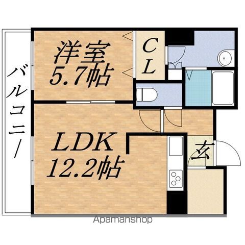 プライムメゾン南2条の間取り写真