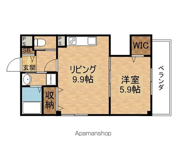 ベルフルールの間取り写真