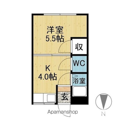 Ｒｉｏ　Ｃｅｒｅｚｏ[1K/19.6m2]の間取図