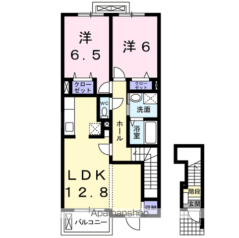 リッソ　カージェの間取り